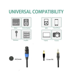 XLR Female to 3.5mm Cable